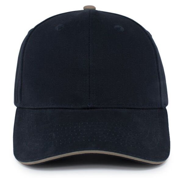 Brushed Twill Cap With Sandwich Bill Thumbnail